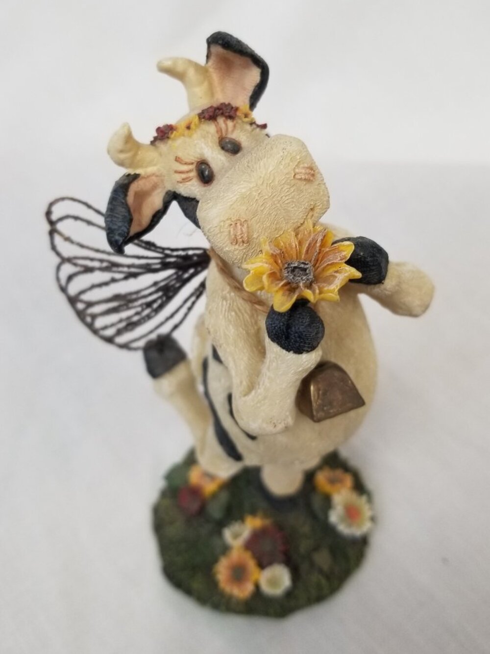 Boyds Bears and Friends Holy Cow DAISEY 1st Edition #1251 Bobble Body Resin 2003
